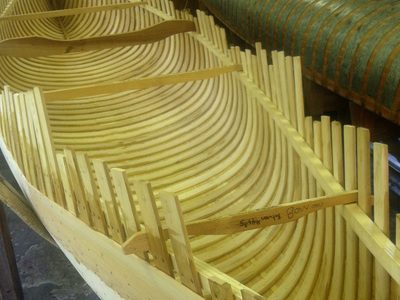canoe, prospector, wood bending, steam bending, craft, Ontario